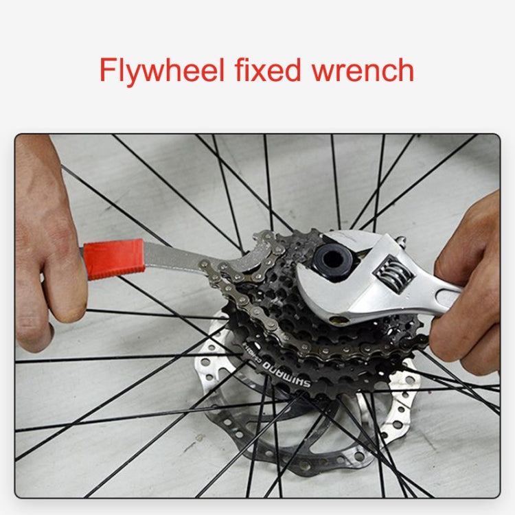 2 pezzi di strumento per gancio di coda con chiave fissa per volano con albero inferiore integrato per bicicletta tre in uno