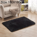 Tappeto in pelliccia soffice e soffice, quadrato, di lusso, rettangolare, in morbida lana artificiale e pelle di pecora, 100x180cm
