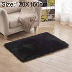Tappeto in pelliccia soffice e soffice, quadrato, di lusso, rettangolare, in morbida lana artificiale e pelle di pecora, 120x160cm