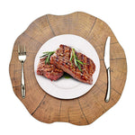 2 pezzi di tovagliette in legno per stoviglie, decorazione per tazza da tè a forma di loto, Table Mats 1