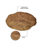 2 pezzi di tovagliette in legno per stoviglie, decorazione per tazza da tè a forma di loto, Table Mats 1