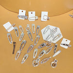 Accessori per capelli barrette da donna eleganti con perle di cristallo di lusso flash alla moda