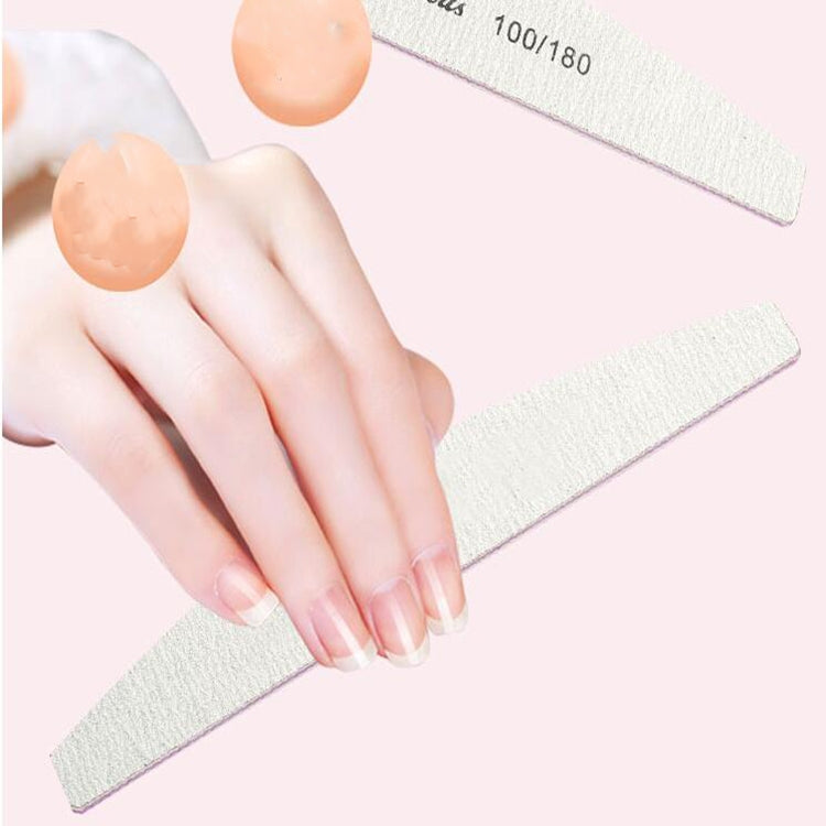 4 pezzi di carta vetrata per lima per unghie, levigatura, levigatura, lucidatura, strumenti per la cura del manicure