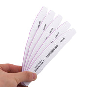 4 pezzi di carta vetrata per lima per unghie, levigatura, levigatura, lucidatura, strumenti per la cura del manicure