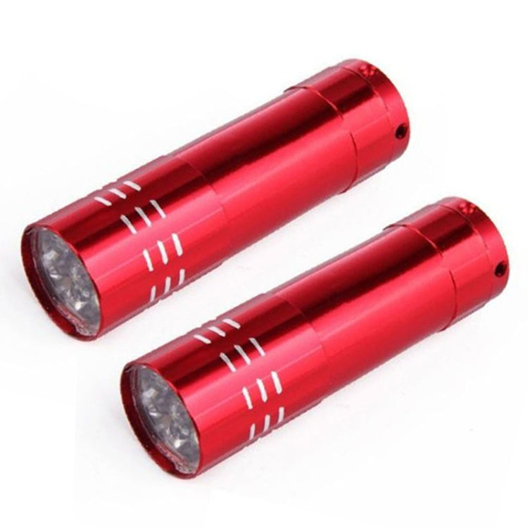 Mini lampada UV torcia a LED per asciuga unghie da 2 pezzi portatile per asciugatrice rapida per gel per unghie