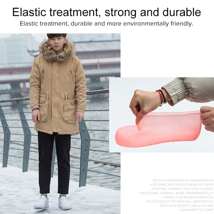 Copriscarpe in PVC impermeabile riutilizzabile antiscivolo per stivali da pioggia portatili, 31, 32, 33, 34, 35, 36, 37, 38, 39, 40, 41, 42, 43, 44, 45, 46