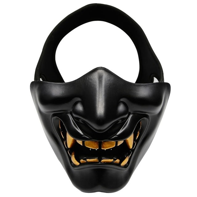 WosporT Maschera tattica a mezza faccia con smorfia per feste di ballo di Halloween