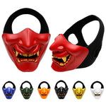 WosporT Maschera tattica a mezza faccia con smorfia per feste di ballo di Halloween
