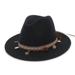 Cappelli jazz da donna Cappelli di lana stile Boemia per la spiaggia primaverile estiva