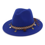 Cappelli jazz da donna Cappelli di lana stile Boemia per la spiaggia primaverile estiva
