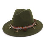Cappelli jazz da donna Cappelli di lana stile Boemia per la spiaggia primaverile estiva