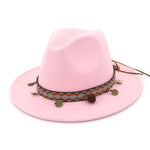 Cappelli jazz da donna Cappelli di lana stile Boemia per la spiaggia primaverile estiva