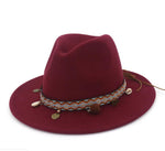 Cappelli jazz da donna Cappelli di lana stile Boemia per la spiaggia primaverile estiva