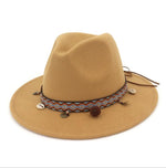 Cappelli jazz da donna Cappelli di lana stile Boemia per la spiaggia primaverile estiva