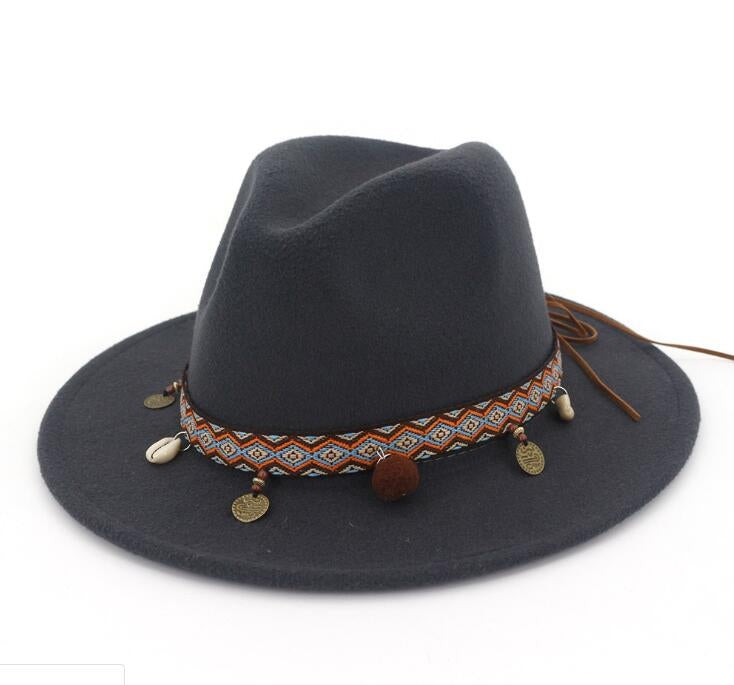 Cappelli jazz da donna Cappelli di lana stile Boemia per la spiaggia primaverile estiva