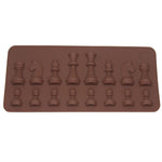 Stampo per cioccolato a scacchi in silicone Stampo per sapone allo zucchero di roccia, Chess Shape