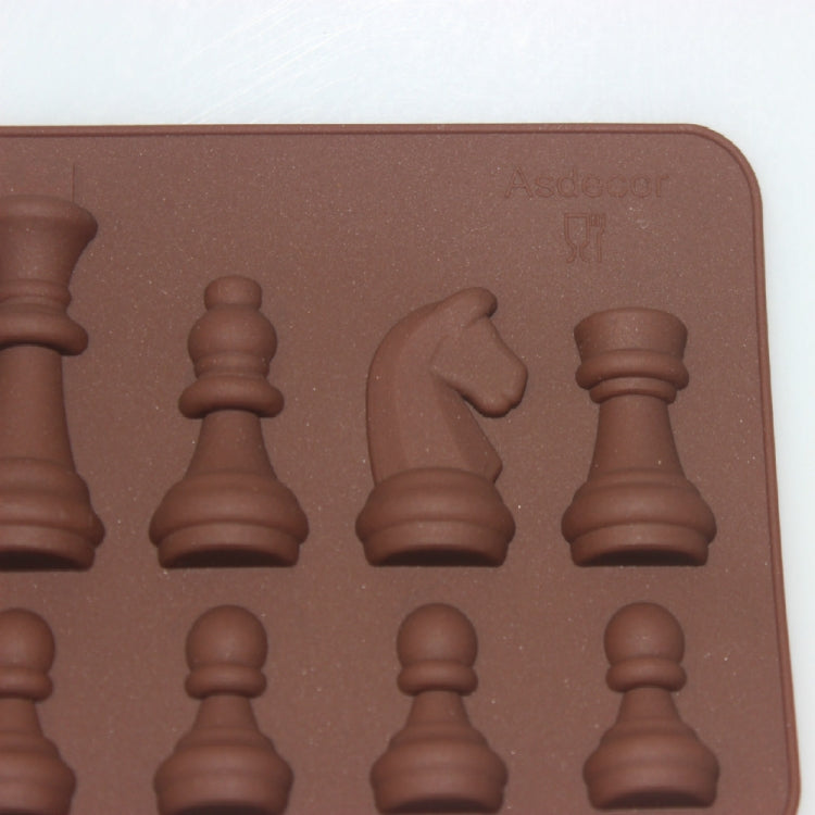 Stampo per cioccolato a scacchi in silicone Stampo per sapone allo zucchero di roccia, Chess Shape