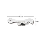 Attrezzo da cucina multifunzionale apribottiglie in acciaio inossidabile da 2 pezzi, Stainless Steel Bottle Opener