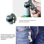 Attrezzo da cucina multifunzionale apribottiglie in acciaio inossidabile da 2 pezzi, Stainless Steel Bottle Opener