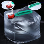 Attrezzatura da campeggio per borsa da bere pieghevole in PVC da 2 pezzi da 20 litri, 20L