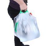 Attrezzatura da campeggio per borsa da bere pieghevole in PVC da 2 pezzi da 20 litri, 20L