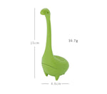 Infusore per dinosauri da cucina in PP per uso alimentare Forma del mostro di Loch Ness Resistenza al calore totale Filtri per tè Utensili per caffè