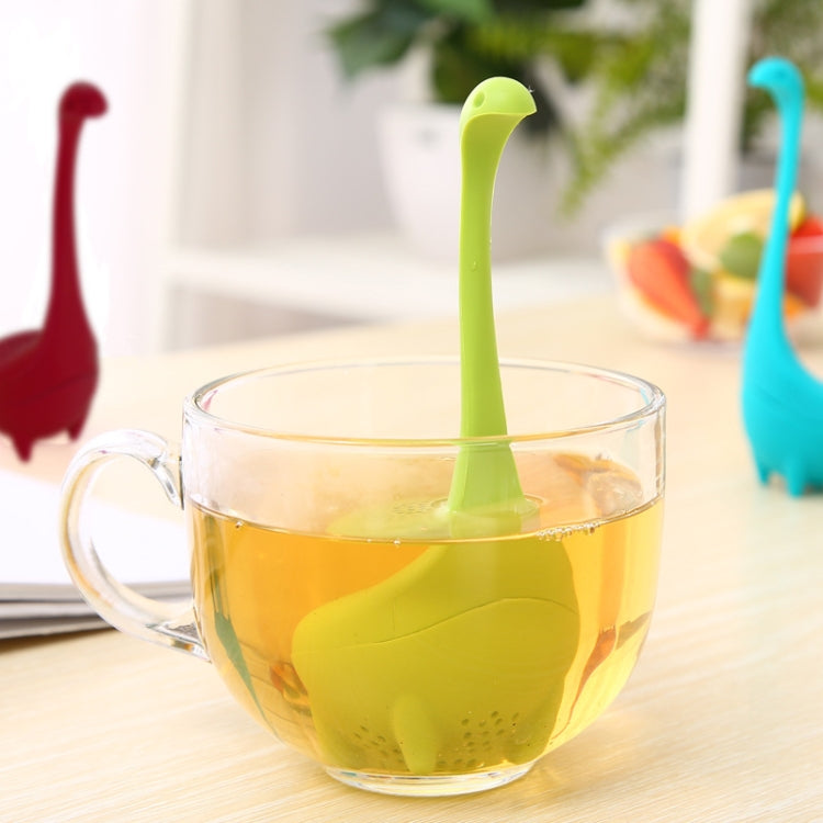 Infusore per dinosauri da cucina in PP per uso alimentare Forma del mostro di Loch Ness Resistenza al calore totale Filtri per tè Utensili per caffè