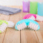 T9142 Massaggiatore manuale in plastica a due ruote Massaggiatore con impugnatura rotonda