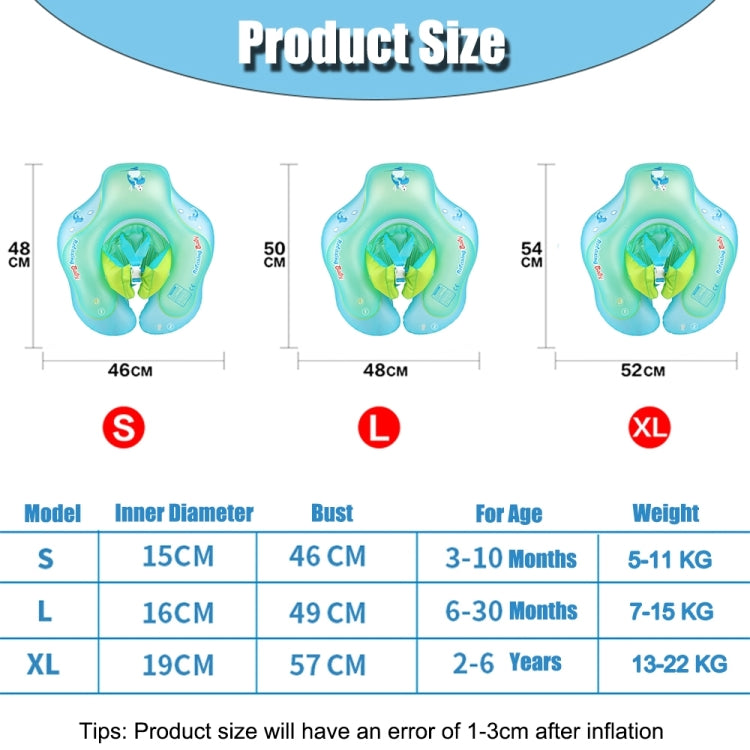Cerchio da nuoto gonfiabile resistente all'usura per nuoto in PVC da 0,3 mm, Baby Swimming Circle (S), Baby Swimming Circle (L)