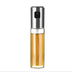 Dispenser per olio per bottiglia di aceto e salsa di olio con pompa per olive in vetro da 2 pezzi in acciaio inossidabile