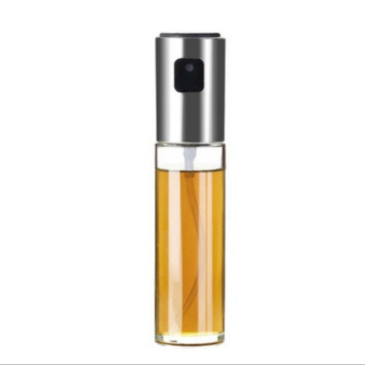 Dispenser per olio per bottiglia di aceto e salsa di olio con pompa per olive in vetro da 2 pezzi in acciaio inossidabile