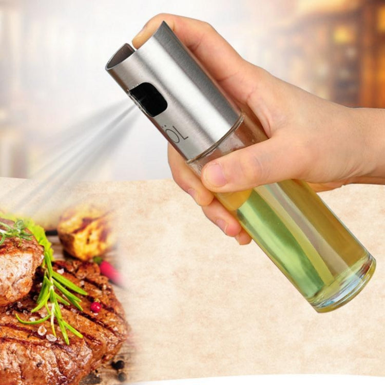 Dispenser per olio per bottiglia di aceto e salsa di olio con pompa per olive in vetro da 2 pezzi in acciaio inossidabile