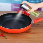 Dispenser per olio per bottiglia di aceto e salsa di olio con pompa per olive in vetro da 2 pezzi in acciaio inossidabile