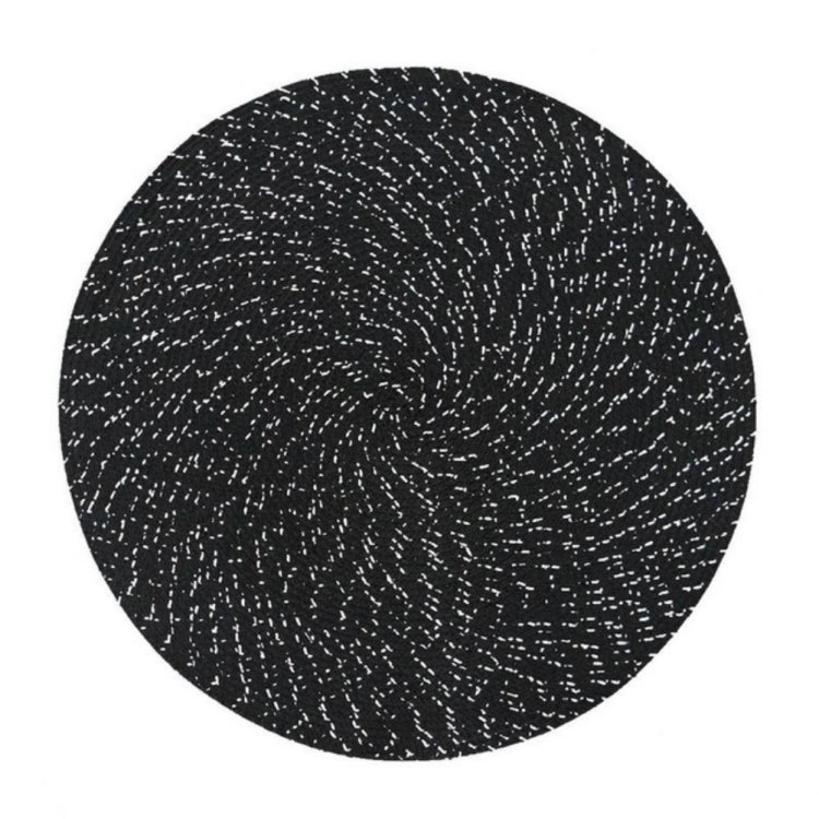 Tovaglietta tessuta ovale rotonda in PP da 2 pezzi, Diameter 36cm, Diameter 18cm