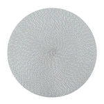 Tovaglietta tessuta ovale rotonda in PP da 2 pezzi, Diameter 36cm, Diameter 18cm