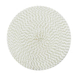 Tovaglietta tessuta ovale rotonda in PP da 2 pezzi, Diameter 36cm, Diameter 18cm