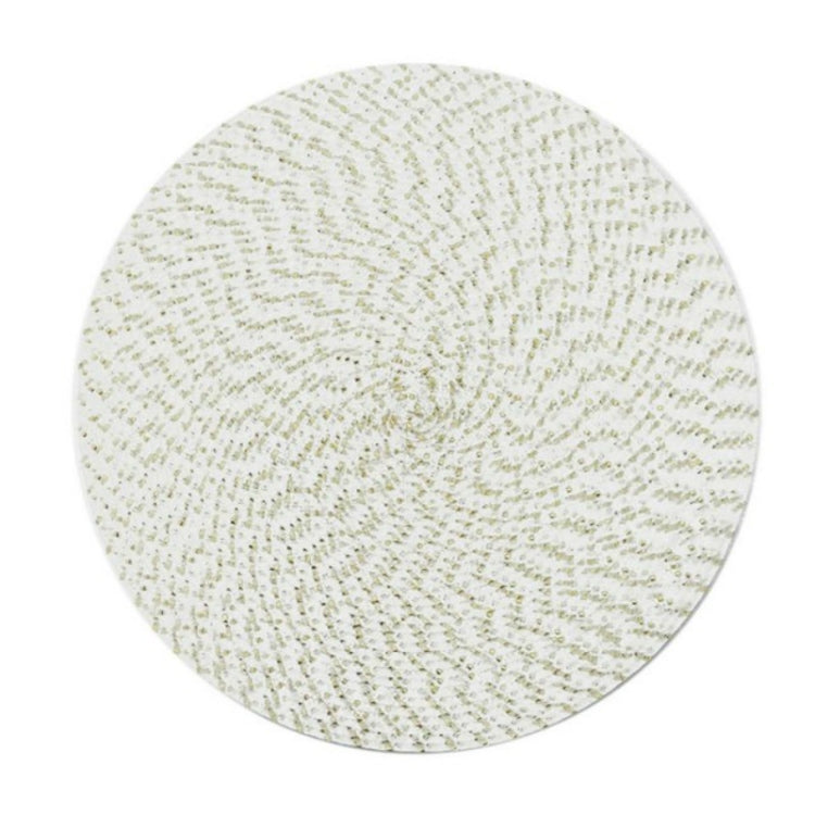 Tovaglietta tessuta ovale rotonda in PP da 2 pezzi, Diameter 36cm, Diameter 18cm