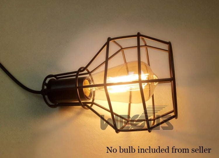 Lampada da parete per sollevamento con puleggia in ferro battuto retrò granata da 40 W Lampada da parete per portico corridoio corridoio