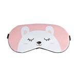 Maschera per gli occhi per il sonno carino animale del fumetto Copertura per la visiera Massaggio Rilassa la maschera per gli occhi