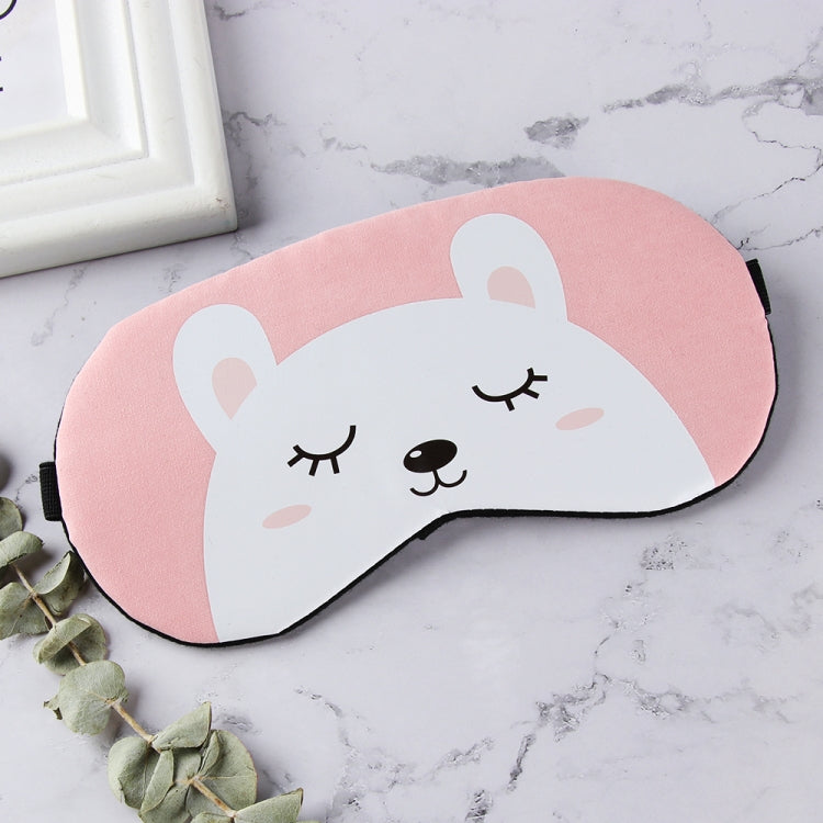 Maschera per gli occhi per il sonno carino animale del fumetto Copertura per la visiera Massaggio Rilassa la maschera per gli occhi