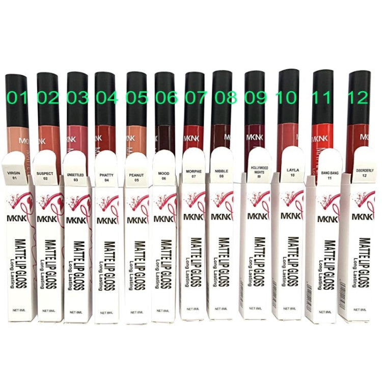 Rossetto liquido impermeabile sexy Lucidalabbra opaco Velluto Rossetto a lunga durata Cosmetico per il trucco