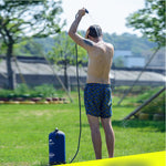 11 litri per campeggio all'aperto, escursionismo, in PVC, portatile, fare una doccia con serbatoio dell'acqua, borsa per l'acqua