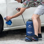 11 litri per campeggio all'aperto, escursionismo, in PVC, portatile, fare una doccia con serbatoio dell'acqua, borsa per l'acqua