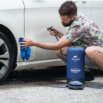 11 litri per campeggio all'aperto, escursionismo, in PVC, portatile, fare una doccia con serbatoio dell'acqua, borsa per l'acqua