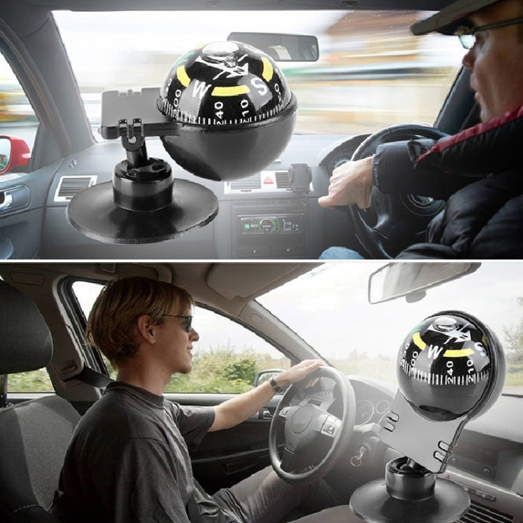 Bussola tascabile Strumento di navigazione Bussola per auto da escursionismo all'aperto Bussola nera, Car Compass