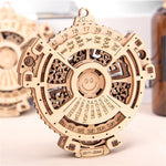 Bambini Ingranaggio meccanico in legno Calendario perpetuo Modello di puzzle 3D Giocattoli assemblati fai-da-te, Wooden DIY Assembled Toys