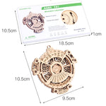 Bambini Ingranaggio meccanico in legno Calendario perpetuo Modello di puzzle 3D Giocattoli assemblati fai-da-te, Wooden DIY Assembled Toys