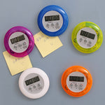 Sveglia da cucina con timer per conto alla rovescia digitale magnetico rotondo, supporto per sveglia, timer da cucina, Round Digital Countdown Timer, Digital Timer, Round Timer