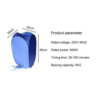 Mini asciugatrice portatile pieghevole per installazione gratuita, Mini Clothes Dryer