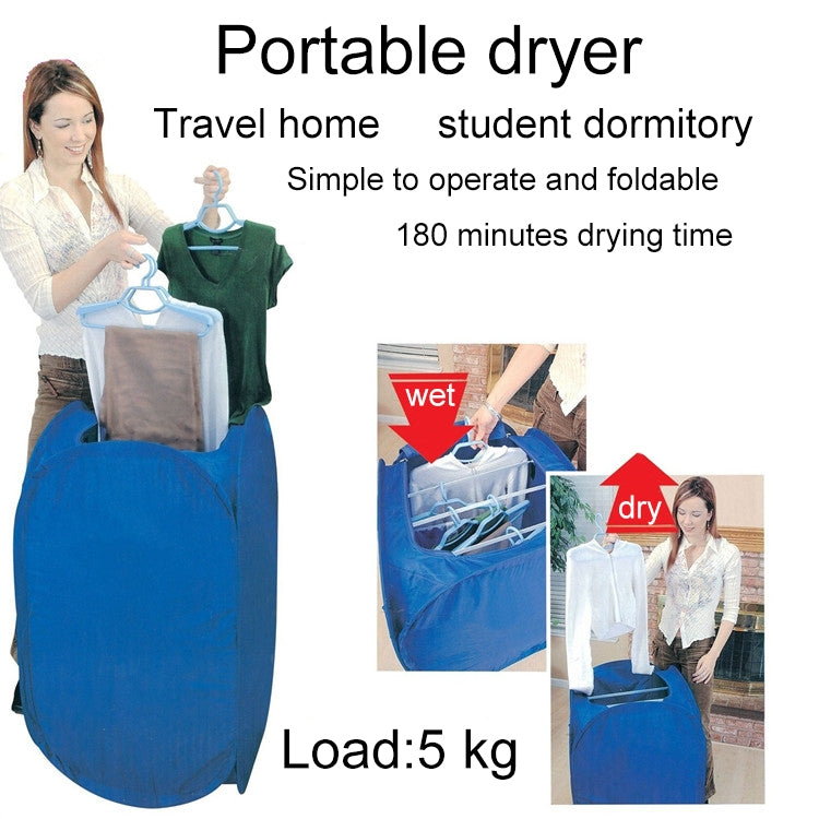 Mini asciugatrice portatile pieghevole per installazione gratuita, Mini Clothes Dryer